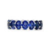 Sapphire & Diamond Eternity Band