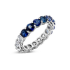 Sapphire & Diamond Eternity Band