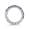 Sapphire & Diamond Eternity Band