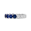 Sapphire & Diamond Eternity Band