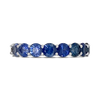 Sapphire & Diamond Eternity Band