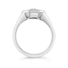 Round Diamond Ring with Baguettes