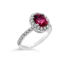 Pink Tourmaline & Diamond Ring