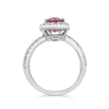 Pink Tourmaline & Diamond Ring