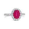 Pink Tourmaline & Diamond Ring