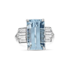 Aquamarine & Diamond Ring