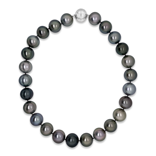 Tahitian Pearl Necklace with White Gold Clasp