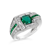 Emerald & Diamond Ring
