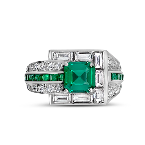 Emerald & Diamond Ring