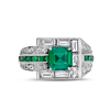 Emerald & Diamond Ring