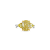Oval Yellow Diamond Engagement Ring
