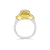 Oval Yellow Diamond Engagement Ring