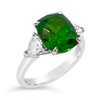 Demantoid Garnet & Diamond Ring