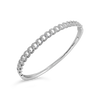 Diamond Link Design Bangle Bracelet
