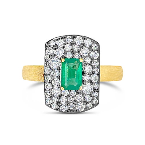 Emerald & Diamond Ring