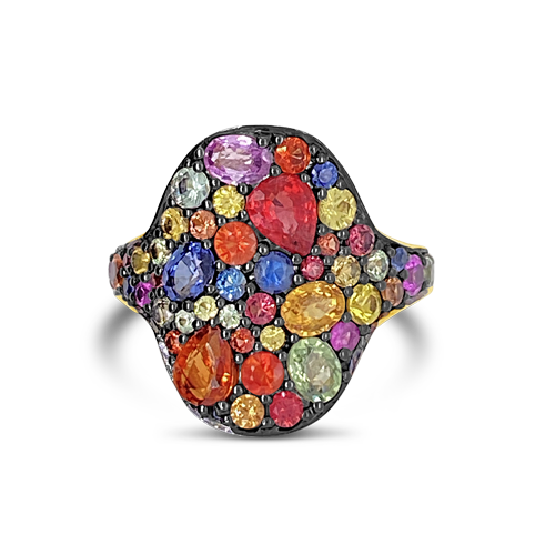 Rainbow Sapphire Ring