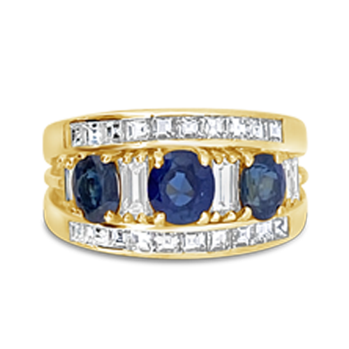 Sapphire & Diamond Ring