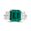Emerald and Diamond Ring