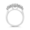 Oval Three Stone Diamond Ring