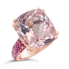 Morganite Ring in Rose Gold