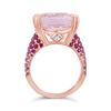 Morganite Ring in Rose Gold