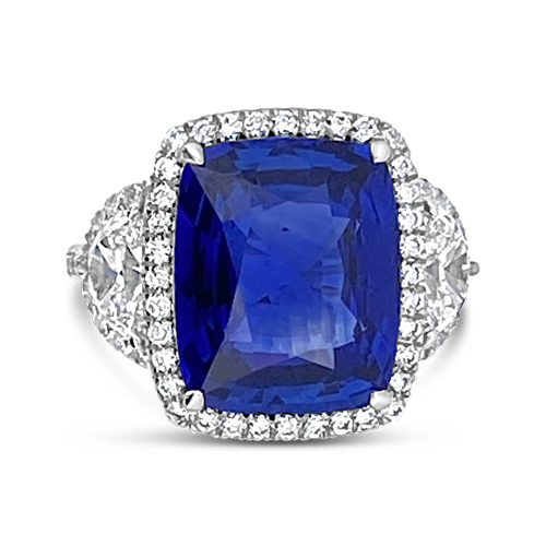 Ceylon Sapphire & Diamond Ring