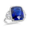 Ceylon Sapphire & Diamond Ring
