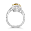 Yellow & White Diamond Bypass Ring