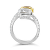 Yellow & White Diamond Bypass Ring