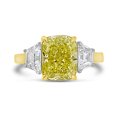 Fancy Yellow Diamond Engagement Ring
