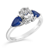 Diamond & Sapphire Engagement Ring
