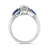 Diamond & Sapphire Engagement Ring