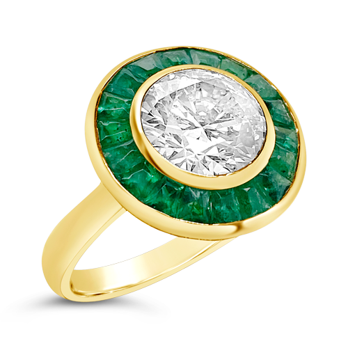Emerald & Diamond Ring