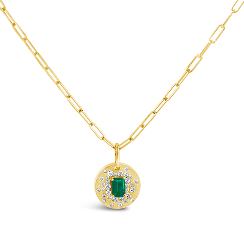 Emerald & Diamond Pendant