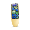 Blue Sapphire & Tsavorite Ring