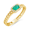 Emerald & Diamond Ring