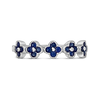Sapphire Flower/Clover Ring