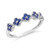 Sapphire Flower/Clover Ring