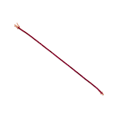 Pink Sapphire Tennis Bracelet