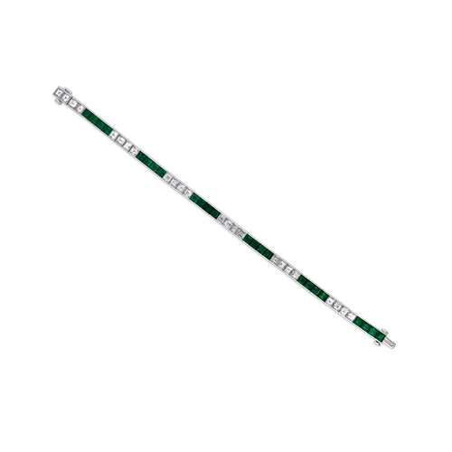 Emerald & Diamond Bracelet