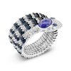 Sapphire, Diamond & Tanzanite Snake Bracelet