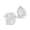 Emerald cut & Pear Shaped Diamond Ring