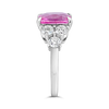 Pink Sapphire & Diamond Ring