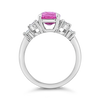 Pink Sapphire & Diamond Ring