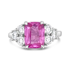 Pink Sapphire & Diamond Ring