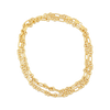 Oval & Round Link Gold Necklace