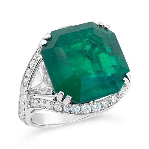 Emerald & Diamond Ring