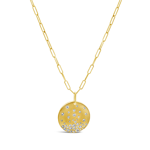 Diamond Disc Confetti Pendant