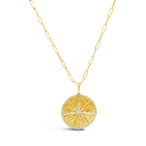 Diamond Star Medallion Pendant