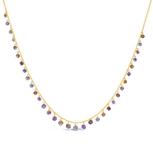 Multi-colored Diamond Necklace